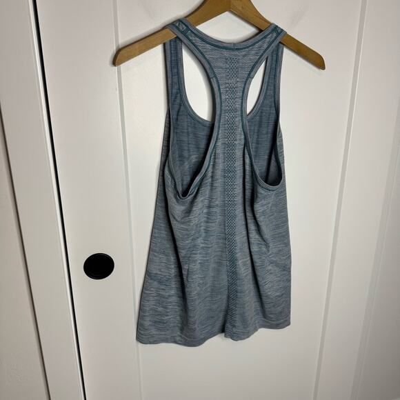 Lululemon Swiftly Tech Racerback Tank Top Heathered Desert Teal Size 12 - Picture 5 of 5